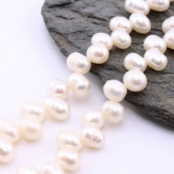 Prirodni Gajeni Slatkovodni Biseri  7~8mm, Rupa : 0.6mm  ( SLBISG00403A )