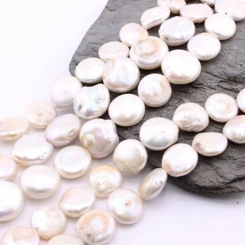 Prirodni Barok Keshi Biseri 13~17x13~15x5~11mm,  Rupa: 0.6 mm  ( SLBISS01803C )