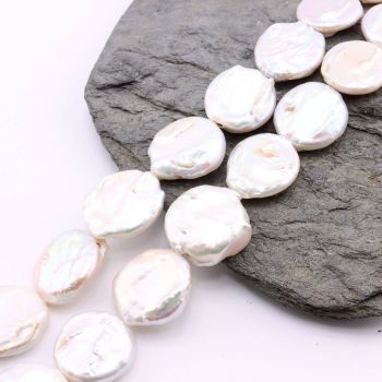 Prirodni Barok Keshi Biseri 18.5~22x15.5~17.5x4.5~8mm, Rupa: 0.6 mm  ( SLBISS01804C )