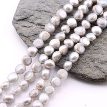 Slatkovodni biseri- sivi 8-9 mm  ( SLBIS02 )