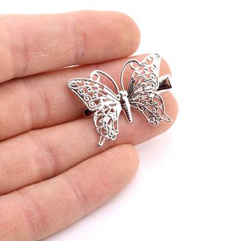 Osnova za šnale aligator 45 mm sa podlogom  25x35 mm- Boja Srebra  (4629807960)