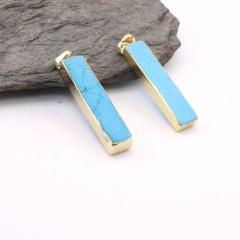 Privezak Prirodni  Haolit- bojeni oko 37x7.5~8x5.5~6mm  ( 11350037 )