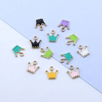 Set Privezaka emajliranih u boji, 10x11 mm... PEM-K067-53KCG