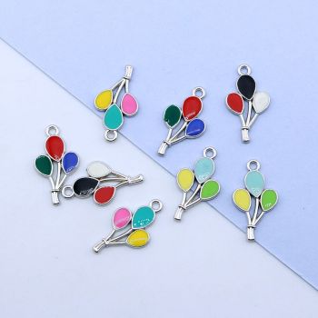 Set Privezaka emajliranih u boji, 12-23 mm boja srebra... PEM-B050-10P