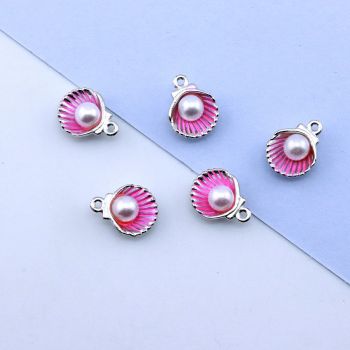 Set Privezaka emajliranih u boji, 10-15 mm, boja srebra... PEM-YW0002-100