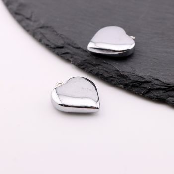 Hematit privezak 23x20x5 mm, alka 2 mm  ( 23HEM47CS )