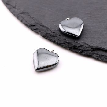 Hematit privezak 23x20x5 mm, alka 2 mm  ( 23HEM47C )