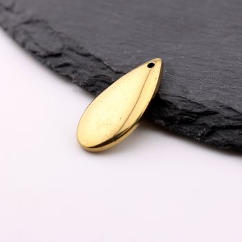 Hematit privezak suza 25x13 mm, rupa 1 mm  ( 23HEM47D )