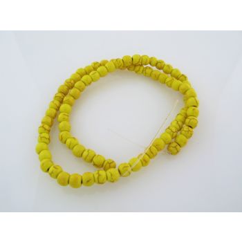 Presovani Haolit 6 mm, rupa oko 1mm. Niz sadrži oko 68 perli. (KAM-HAO104)