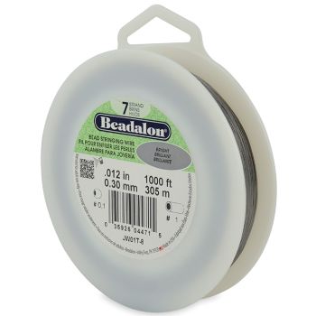 Čelična sajla za nizanje- 7 niti, 0,3mm, boja Clasic Silver ( BEJW01T-8 )