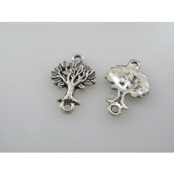 Konektor  Drvo  25x16mm, boja antik srebra  ( KON116 )