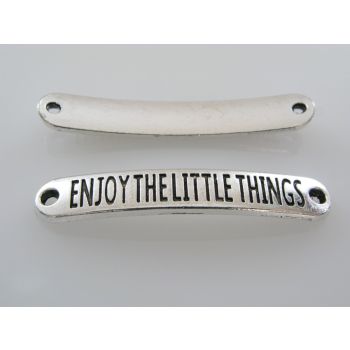 Konektor  Enjoy the...  40x6mm, boja antik srebra  ( KON117 )