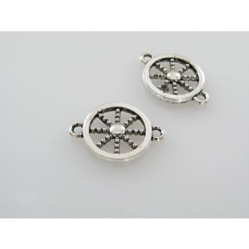 Konektor  Kormilo 18x14mm, boja antik srebra  ( KON128 )