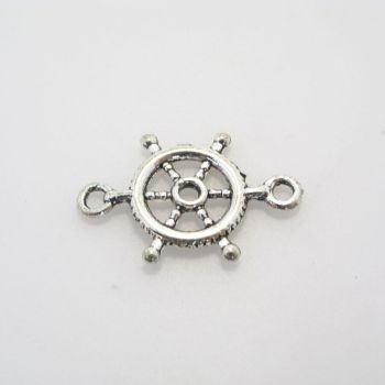 Konektor kormilo 23 x 15 mm, alke oko 2mm , boja antik srebra ( KON132 )