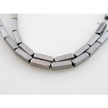 Hematit perle, electroplate boja silver. Dimenzije 13x4x4mm; rupa: 1.5mm. (KP-HEM-01)