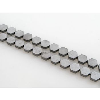 Hematit perle. Electroplate prevlaka, Boja Mat srebro , Dimenzije 6 x 2 mm,  rupa: 1 mm. Niz sadrži oko 62 perli, (KP-HEM-50)