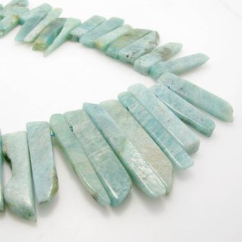 Prirodni poludragi kamen Amazonit  pločice od 25-50 x 10 x 6 mm ( KPAMAZPLOC )