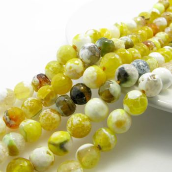 Prirodni poludragi kamen Vatreni ahat 6 mm. Cena je data za niz od oko 65 perli ( KPDRAGAHAT2F6 )