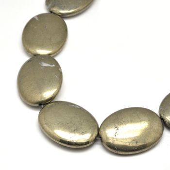 Prirodni Pirit perle, Cena je data za niz od oko 16 komada ( KPPIR01N )