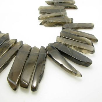 Prirodni poludragi kamen Smoky kvarc  pločice od 25-50 x 10 x 6 mm ( KPSMOKYPLOC )