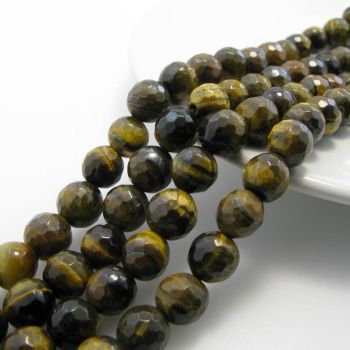 Prirodno Tigrovo oko Fasetirano, Dimenzjia 4 mm. Cena je data za niz od oko 100 perli. ( KPTIGO4F )