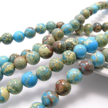 Prirodni poludragi kamen Varasit 8 mm ( KPVARAS102 )