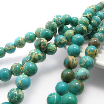 Prirodni poludragi kamen Varasit 8 mm ( KPVARAS103 )