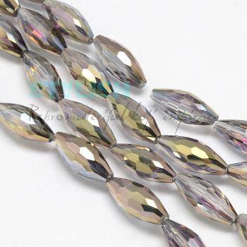 Brušene kristalne perle 20x10mm KR20-1