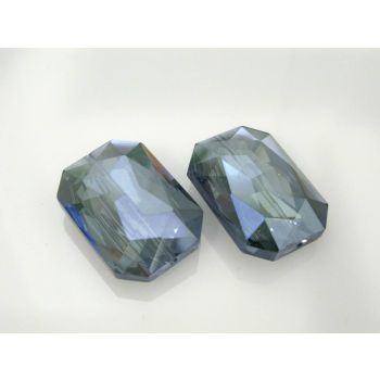 Staklena brušena perla 33x24x12mm KR3-2