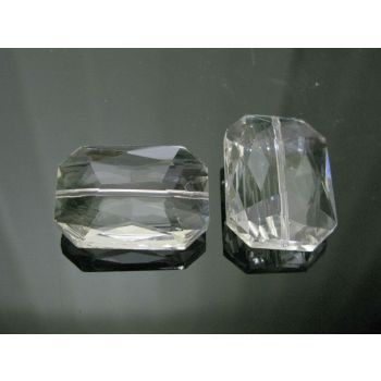 Staklena brušena perla 33x24x12mm KR3-4