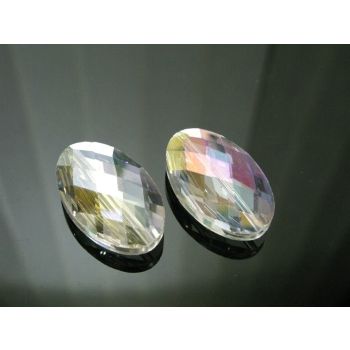 Staklena brušena perla 33x20x10mm KR4-1