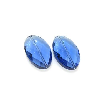 Staklena brušena perla 33x20x10mm KR4-10