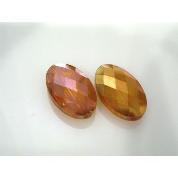 Staklena brušena perla 33x20x10mm KR4-2