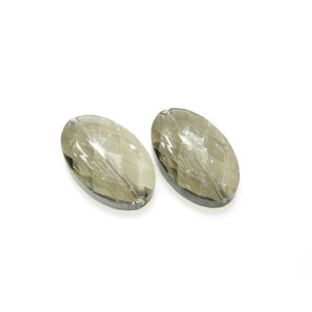 Staklena brušena perla 33x20x10mm KR4-6