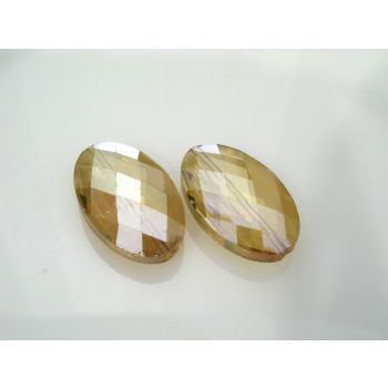 Staklena brušena perla 33x20x10mm KR4-7