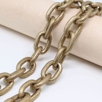 Brušen aluminijumski lanac 19x11mm (L-87AM)