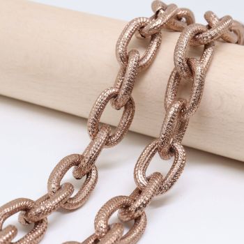 Brušen aluminijumski lanac 19x13mm (L-87B)