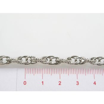 Metalni lanac- upleten; 7x5x2mm (L100)