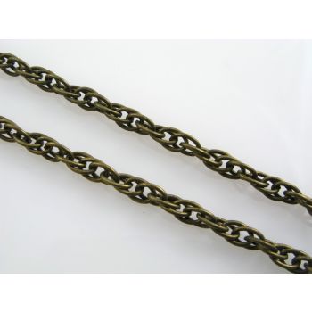 Upleteni metalni lanac- prečnik 5 mm (L111AM)