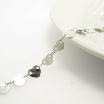 Metalni mesing lanac- boja inoxa  6mm, alka 3x2mm ( L3-4N)