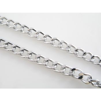 Aluminijumski lanac 8x6mm- boja srebra