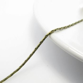 Metalni mesing lanac- boja antik bronze  1.5 mm  ( L3-14AM)