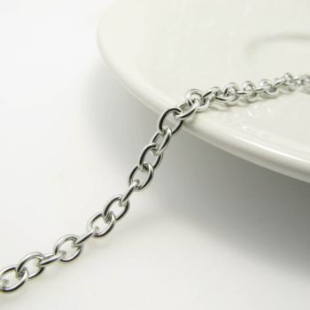 304 Stailness steel lanac- 6x4 mm  ( LSS19H )