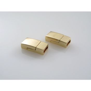Magnetna kopča  8 x 16 mm, rupa 6x2 mm, boja zlata    ( MAGKOP103Z )