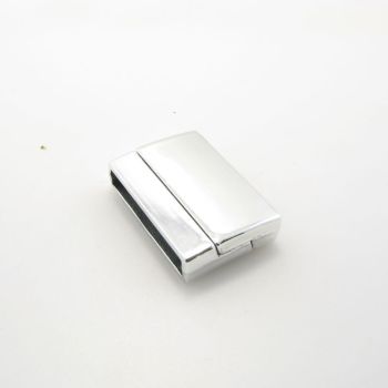 Magnetna kopča 27 x 19 mm, rupa 25 x 4 mm, boja inoxa    ( MAGKOP124N )