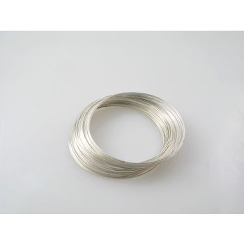 Memory žica za ogrlice  115 mm x 0,8 mm Silver... (MEMNAR0,6S)