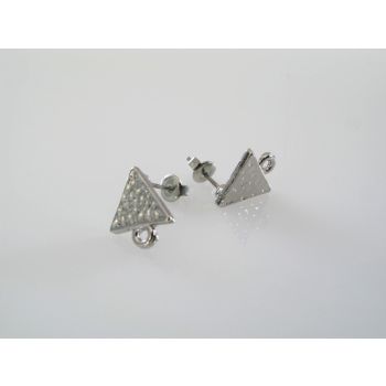 Ukrasna osnova za Minđuše 11x11x1,5 mm- boja srebra ( MK-MIN100N )