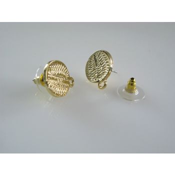 Ukrasna osnova za Minđuše 14x1,5 mm-boja zlata ( MK-MIN105Z )