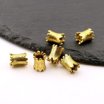 Metalna livena perla 11x8 mm, rupa 5mm…42474D