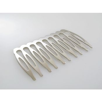 Osnova za šnalu ( češljić) 60x35mm , boja inoxa    ( MKAKS01N )